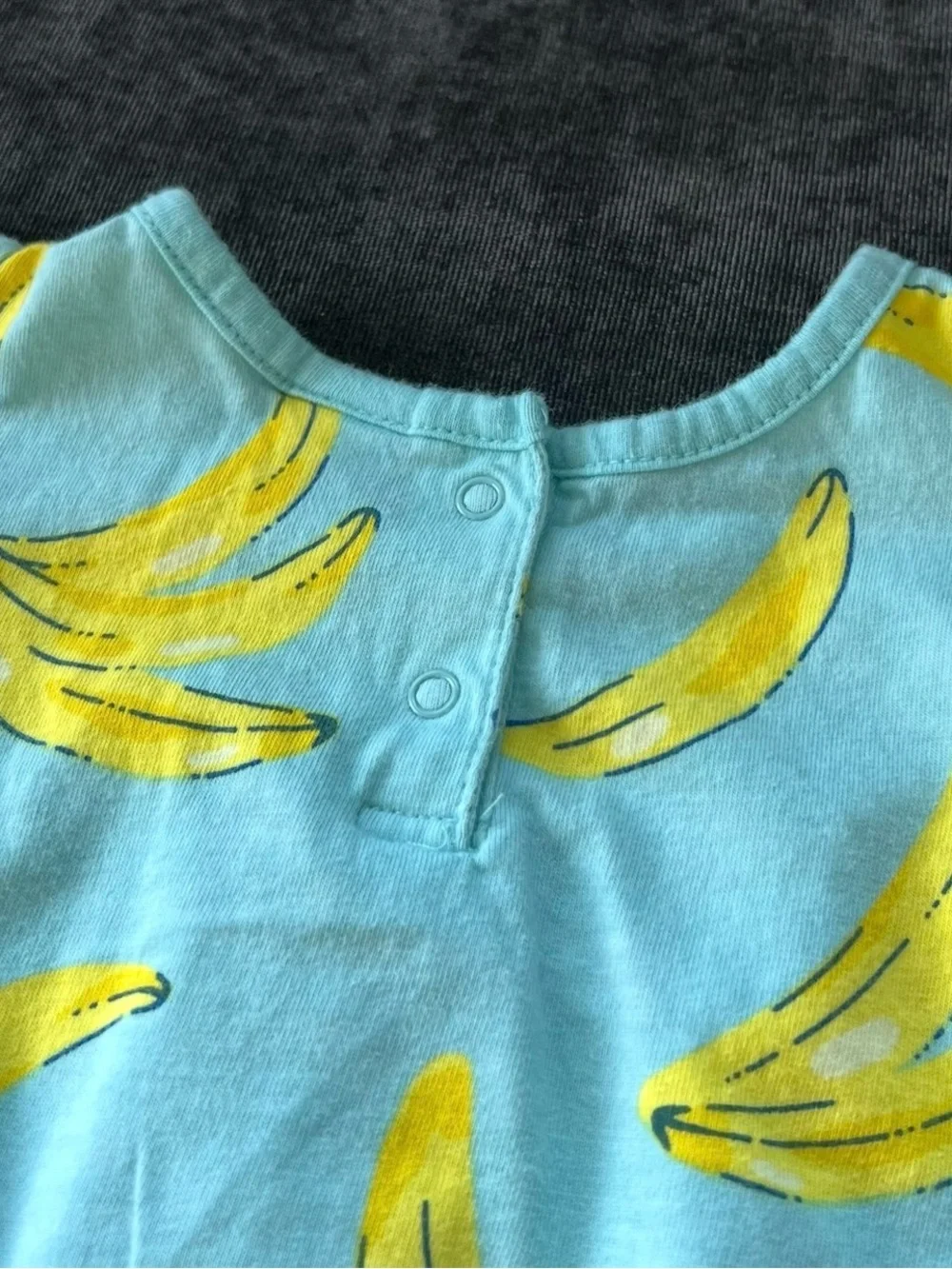 Old Navy Baby Girls Banana Print Ruffle Sleeve Bubble Size 12-18 Months